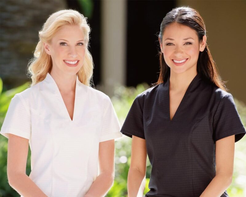 Beauty & Spa Uniforms Just Needles Uniforms & Suites Dubai